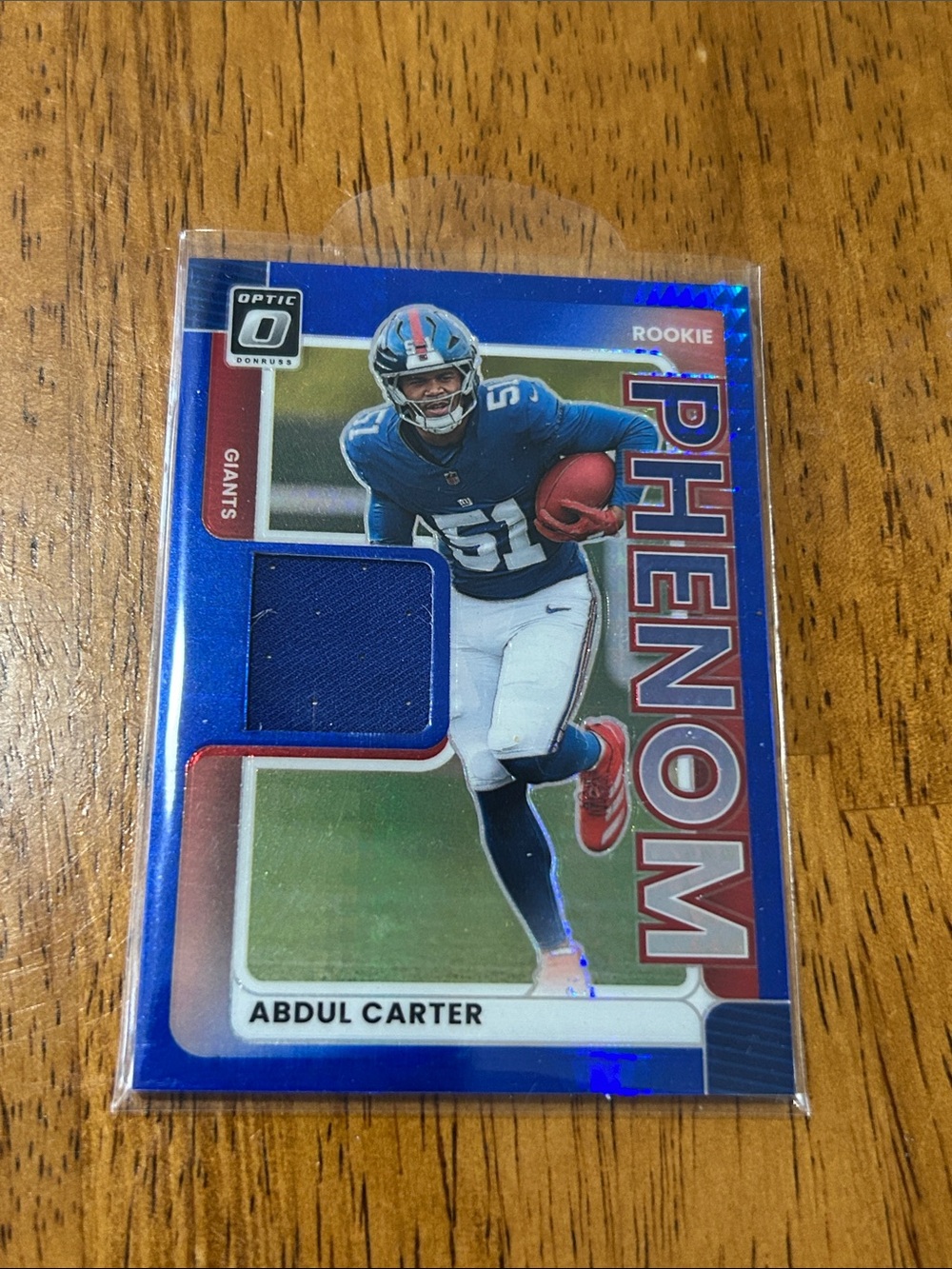 2025 Panini Donruss Optic - Rookie Phenoms Abdul Carter Jersey Blue Hyper